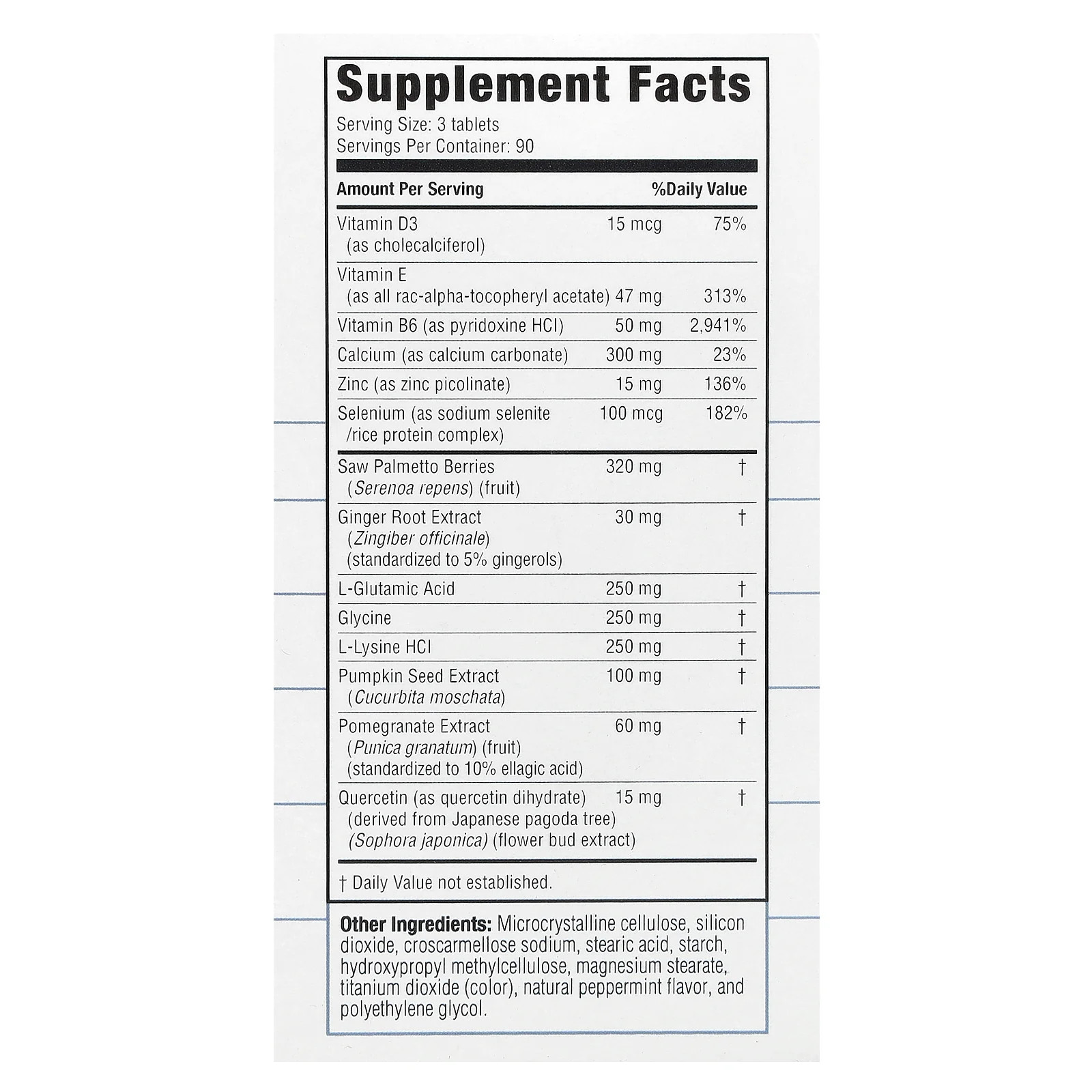 2 X Real Health, The Prostate Formula with Saw Palmetto, 270 Tablets
