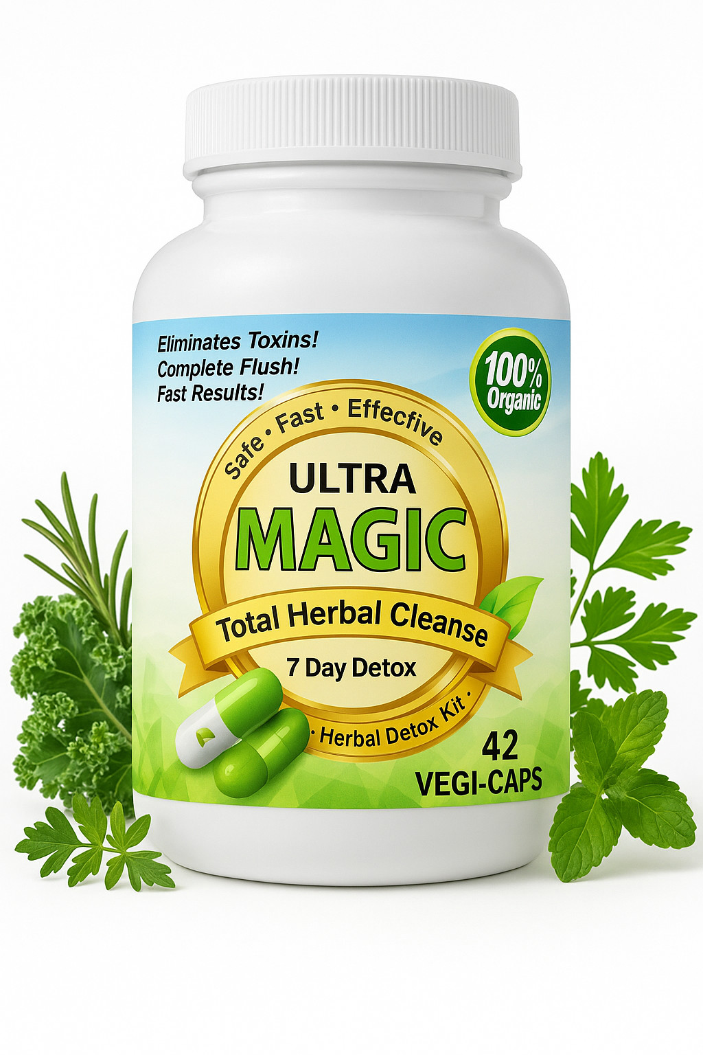 Ultra Magic Detox™ 7-Day Cleanse – Full Body Herbal THC Detox Kit & System Flush