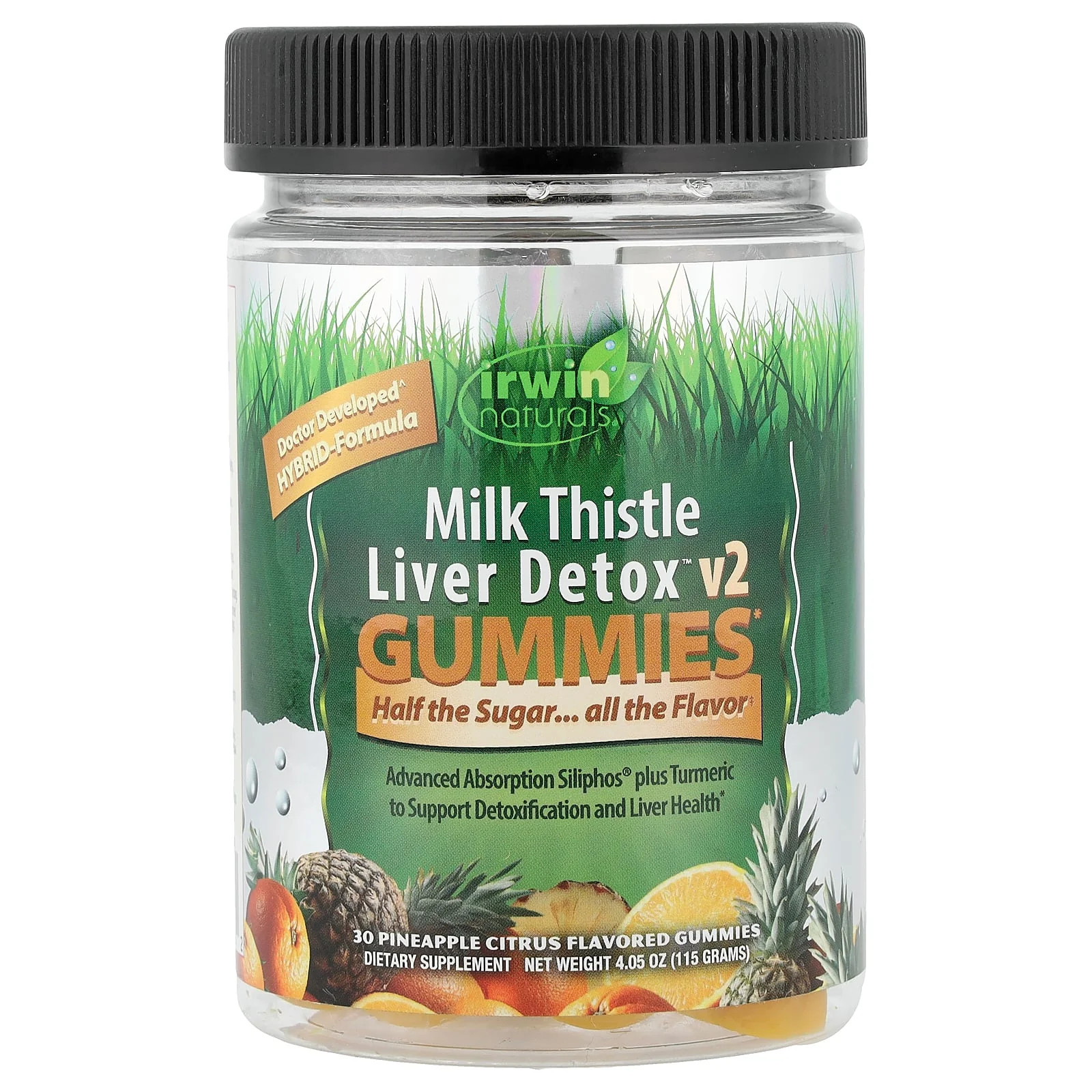 2 X Irwin Naturals, Milk Thistle Liver Detox� v2 Gummies, Pineapple Citrus, 30