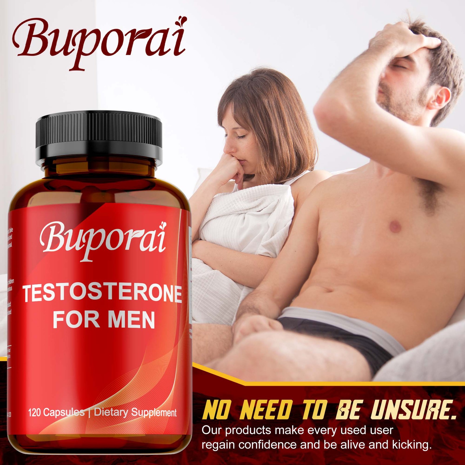 Testosterone for Men 240pcs – Libido, Energym Strength & Muscle Growth Support