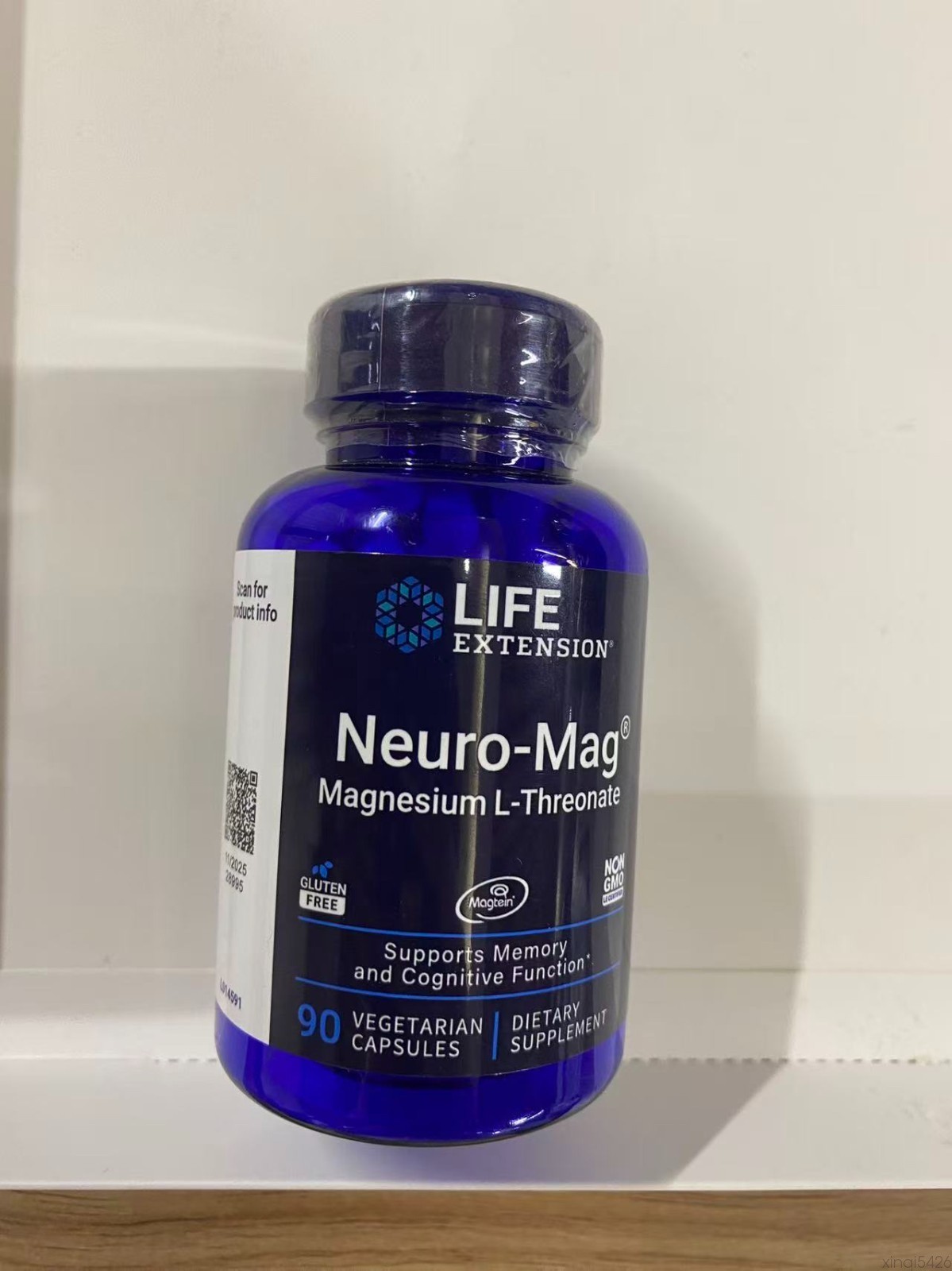 3 PACK Neuro-Mag L-Threonate Magnesium from 2000 mg Magtein Life Extension BEST1