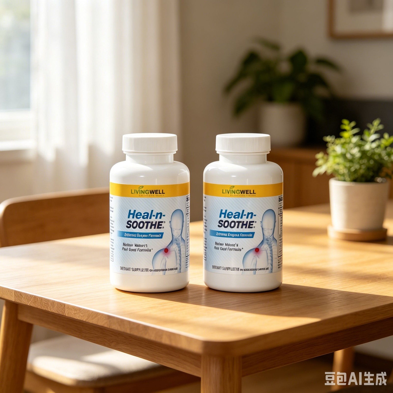 2 Pack LivingWell Nutraceuticals Systemic Heal-n-Soothe Enzyme Formula 180ct