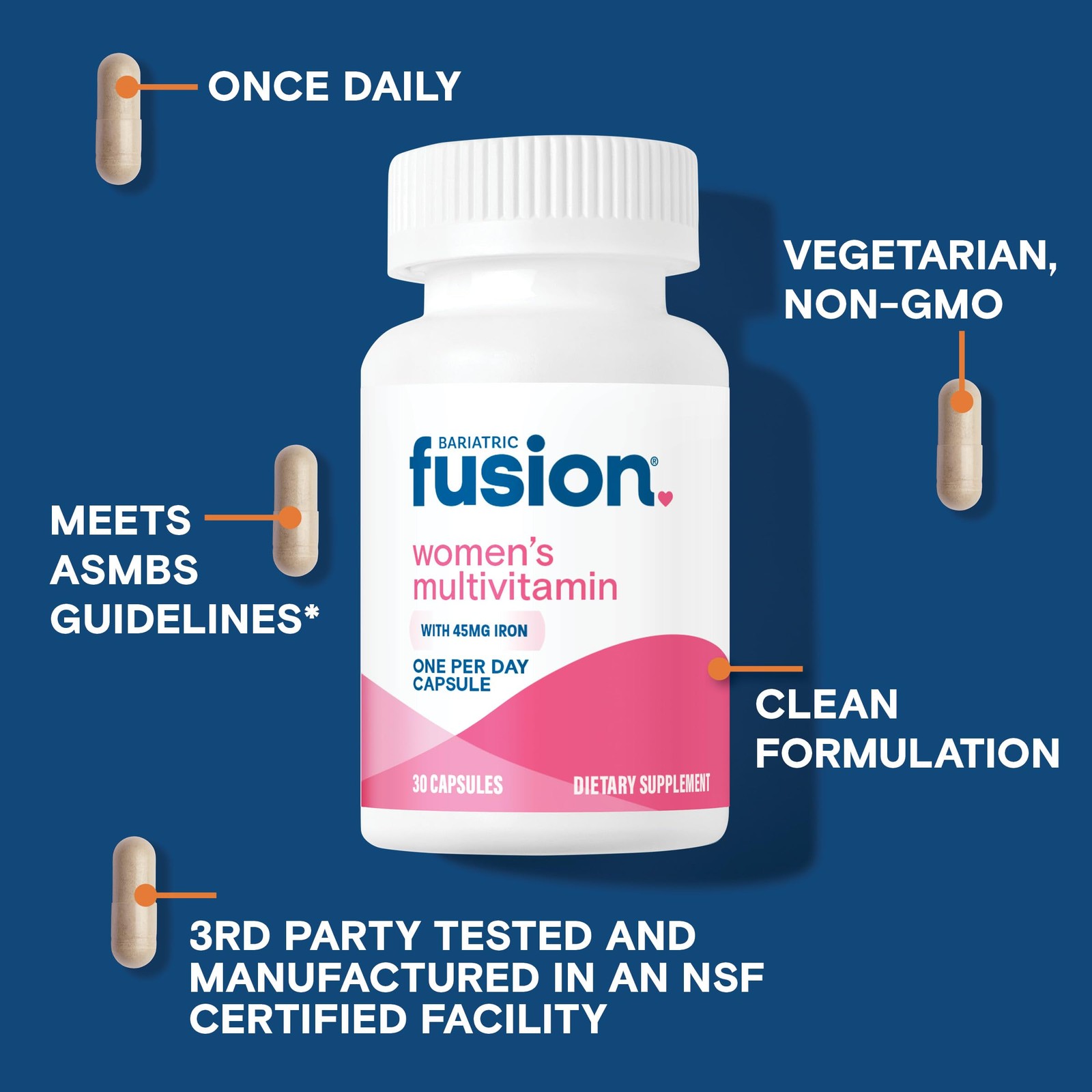 Bariatric Fusion One Per Day Multivitamin with 30 Count (Pack of 1)