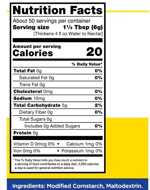 Thick-It Original Food & Drink Thickener Unflavored 10 oz. Canister Exp 10/2026