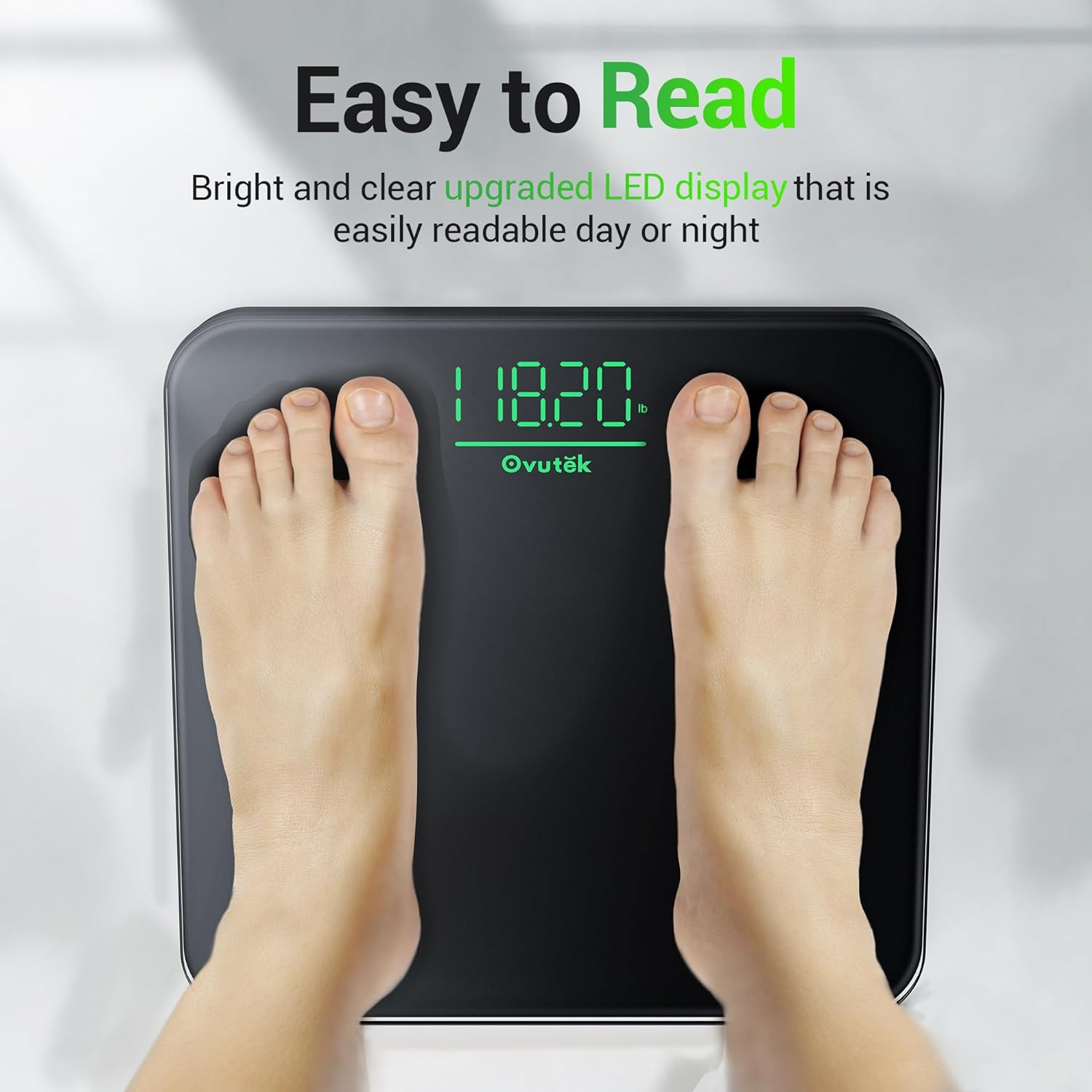 Ovutek Bathroom Scale for Body Weight, Highly Accurate Digital Weighing Machine