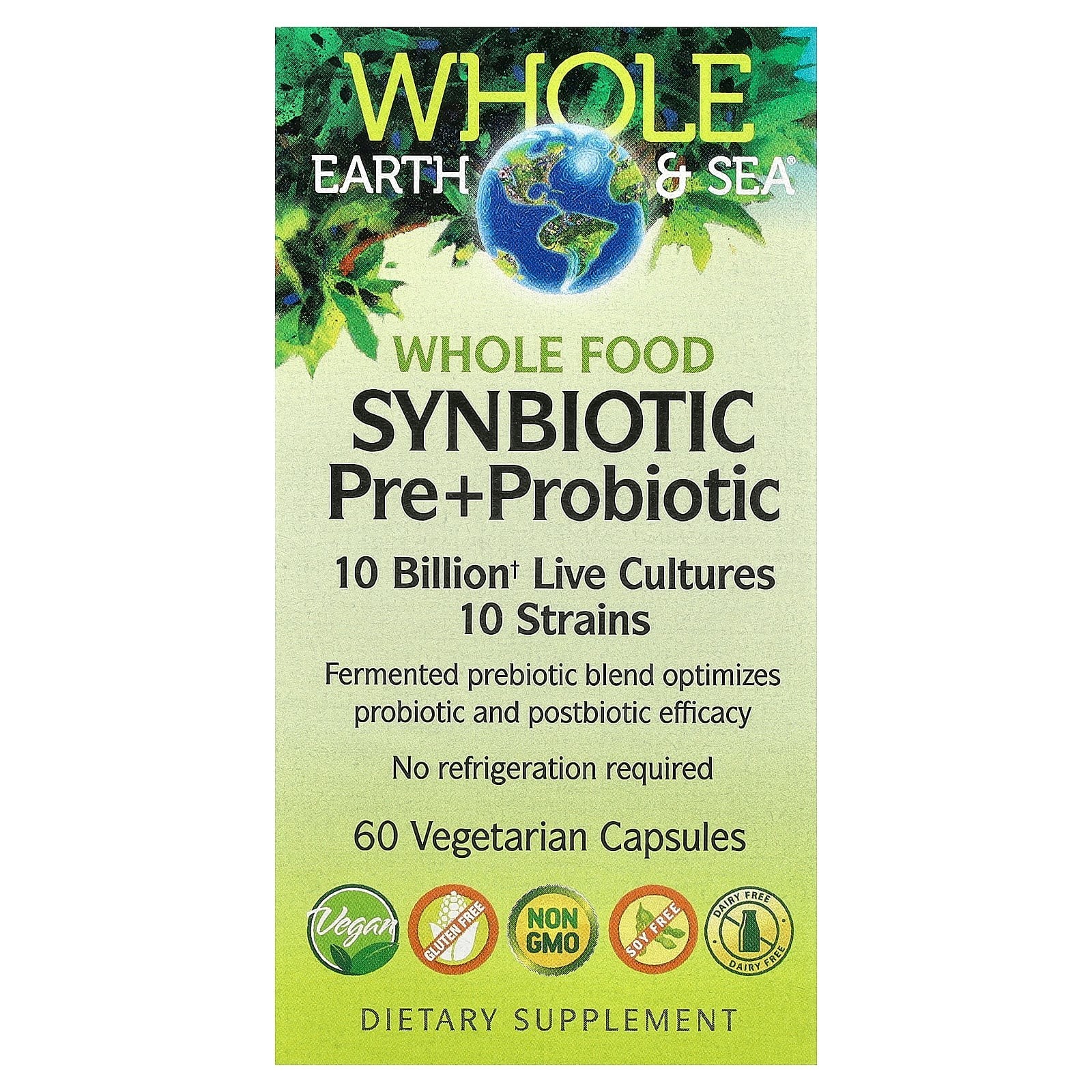 2 X Natural Factors, Whole Earth & Sea�, Whole Food Synbiotic Pre+Probiotic, 60