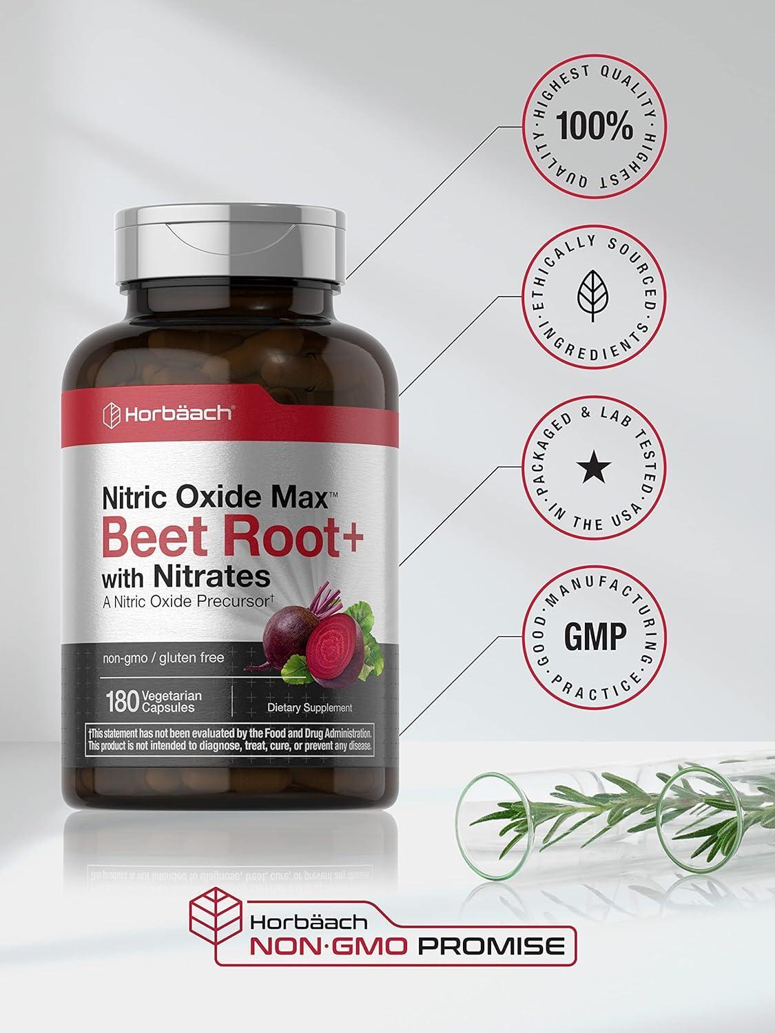 Beet Root Nitric Oxide Precursor Fuel Up Blend Superfood Energy Support 180 Caps