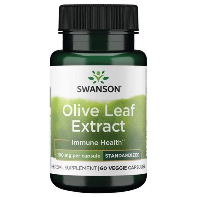 Olive Leaf Extract 100mg – 60 Veggie Capsules, Immune Support & Antioxidant