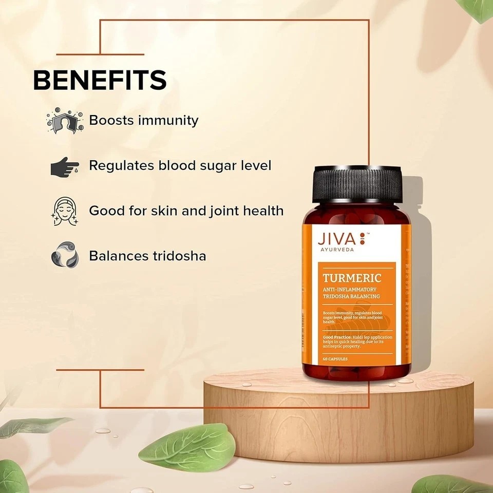 Turmeric Capsules | Boosts Immunity & Promotes Healthy Skin ( pack of 3 ) J902