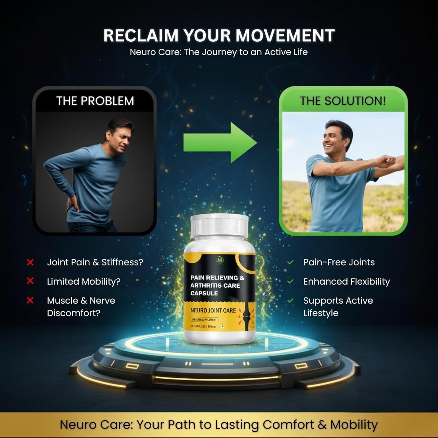 Healthy Nutri.tion Neuro Joint Care 180 Veg Capsules