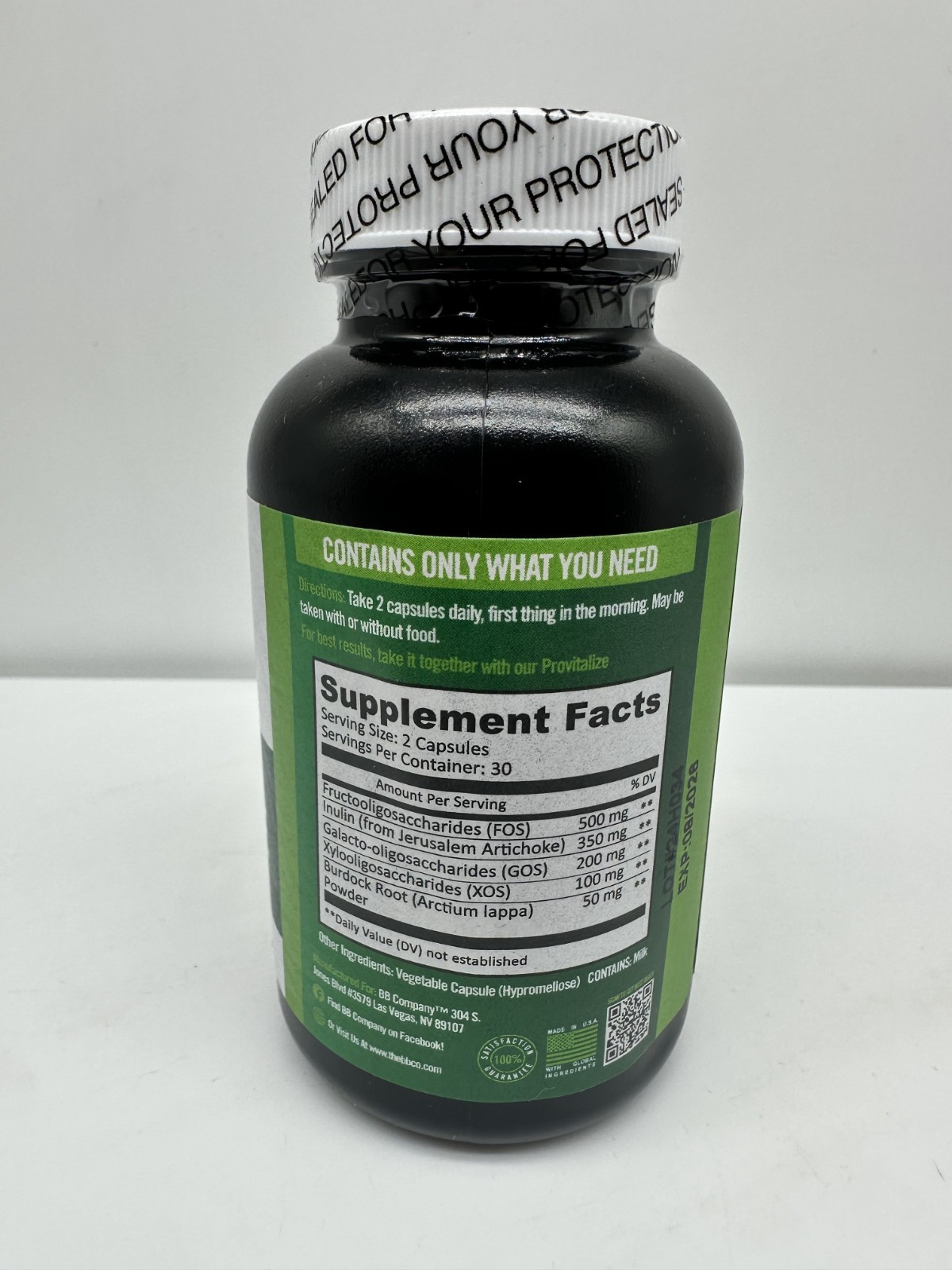 BB Company Previtalize | Prebiotics for Women, Prebiotic Fiber for Gut Health, D
