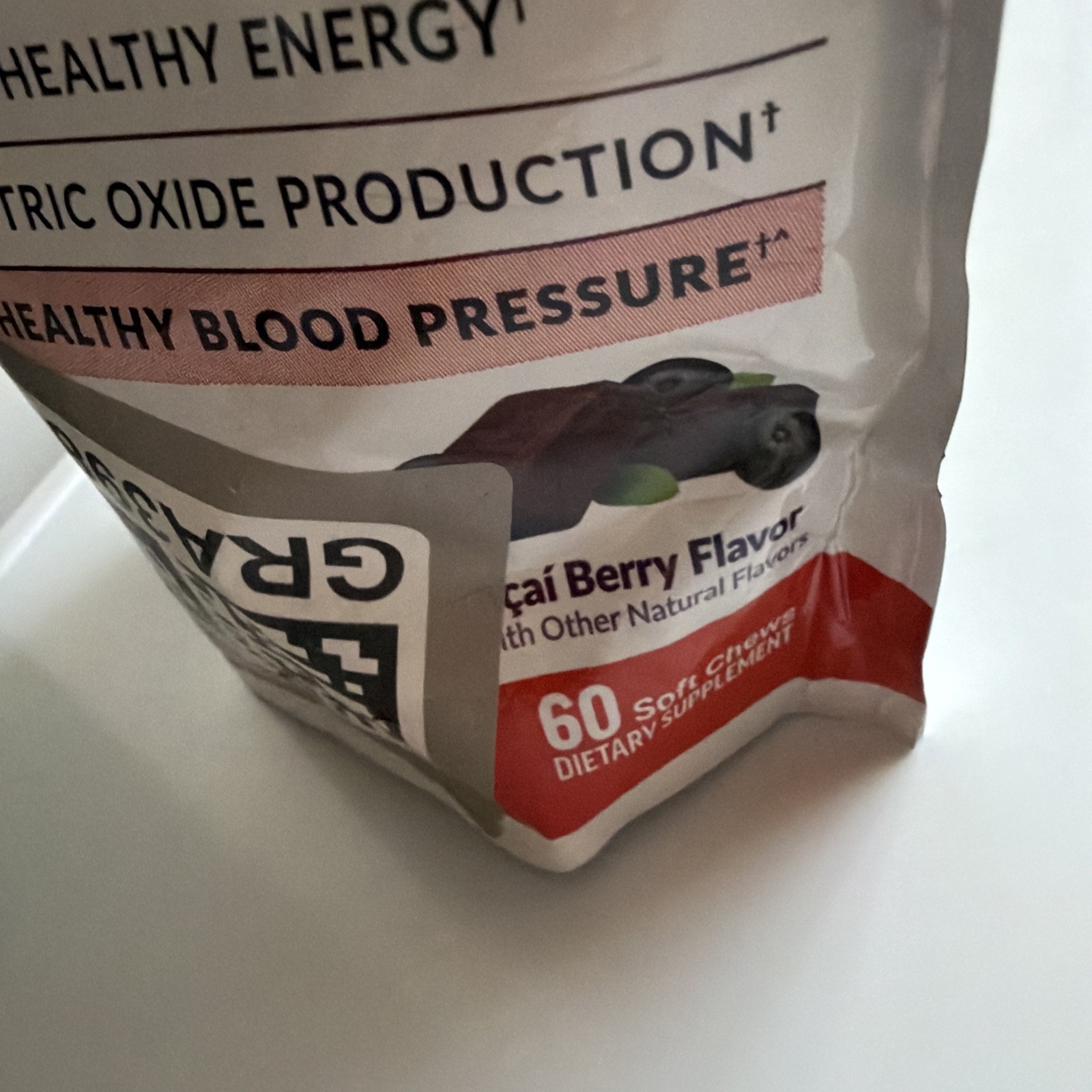 Force Factor Total Beets Chews BP Support Acai Berry Flavor 60 Chews Exp 01/2028