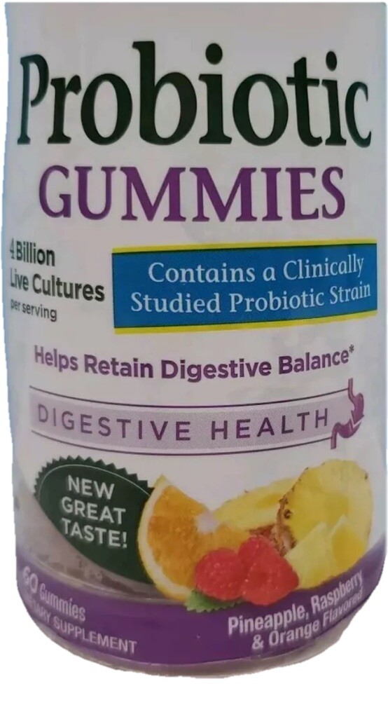 Nature’s Bounty Probiotic Gummies 2 Bottles 60 Gummies 60 Ct X 2 Exp 06/2025 New