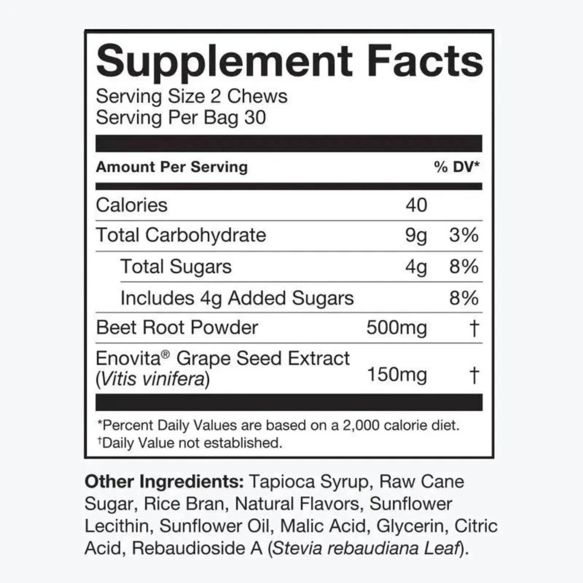 HumanN Super Beets Heart Chews –Pomegranate, 60 Count for Blood Pressure Support