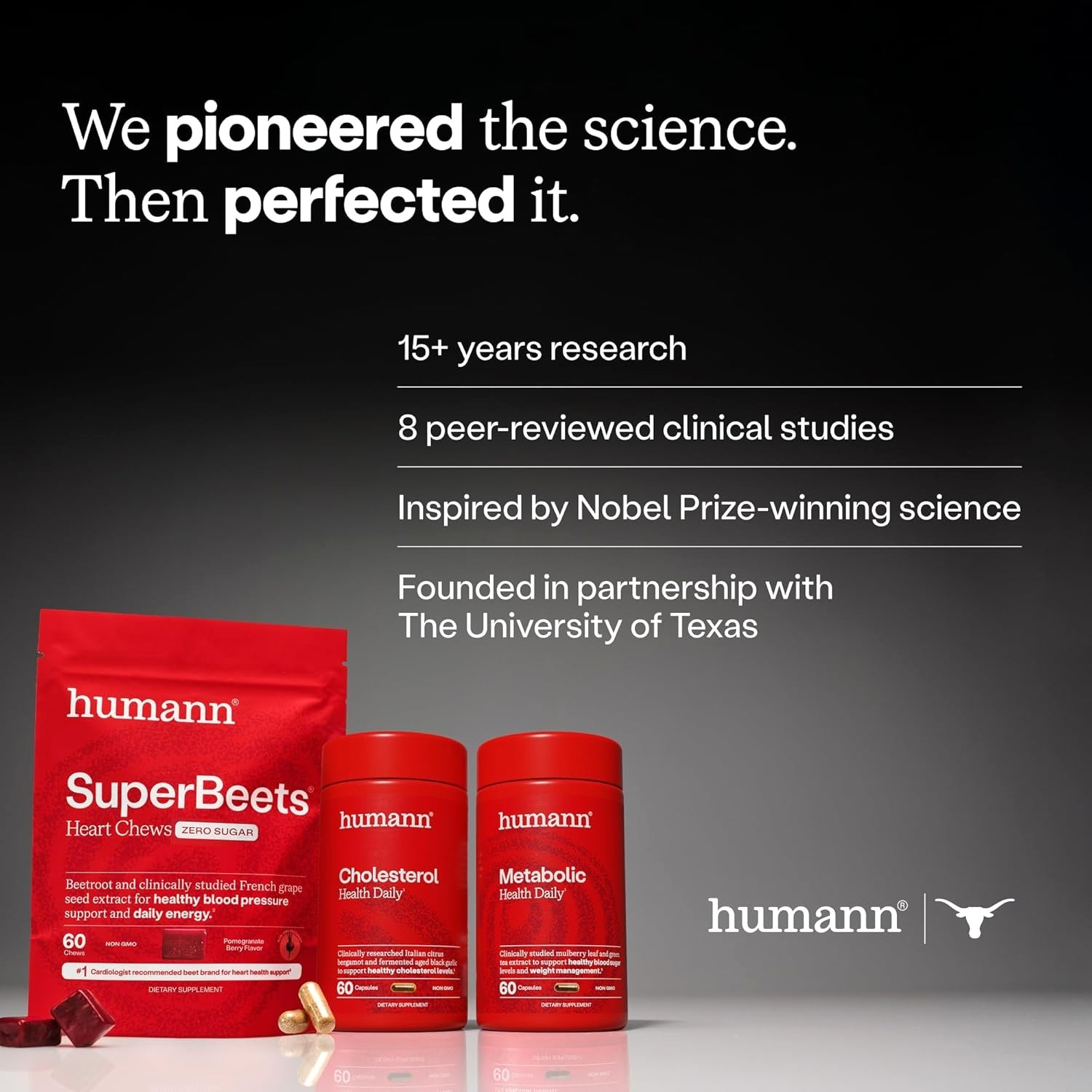 humann SuperBeets Heart Chews 60 Pomegranate Berry w/ Beet Root, Grape Seed