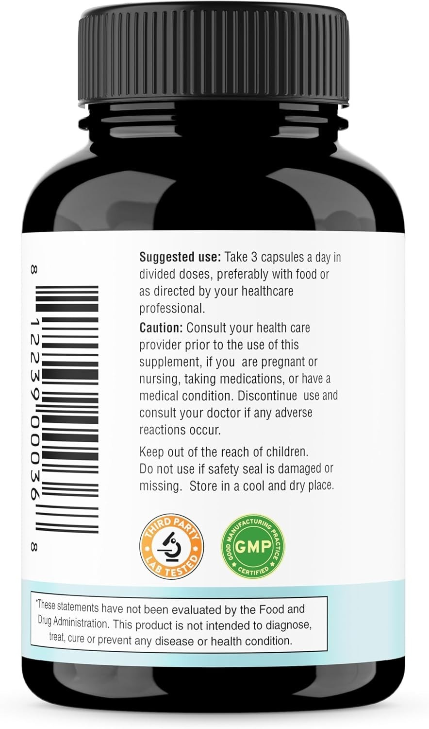 Sandhus Magnesium Glycinate Lysinate | 120 Easy to Swallow Chelated Vegan Cap…