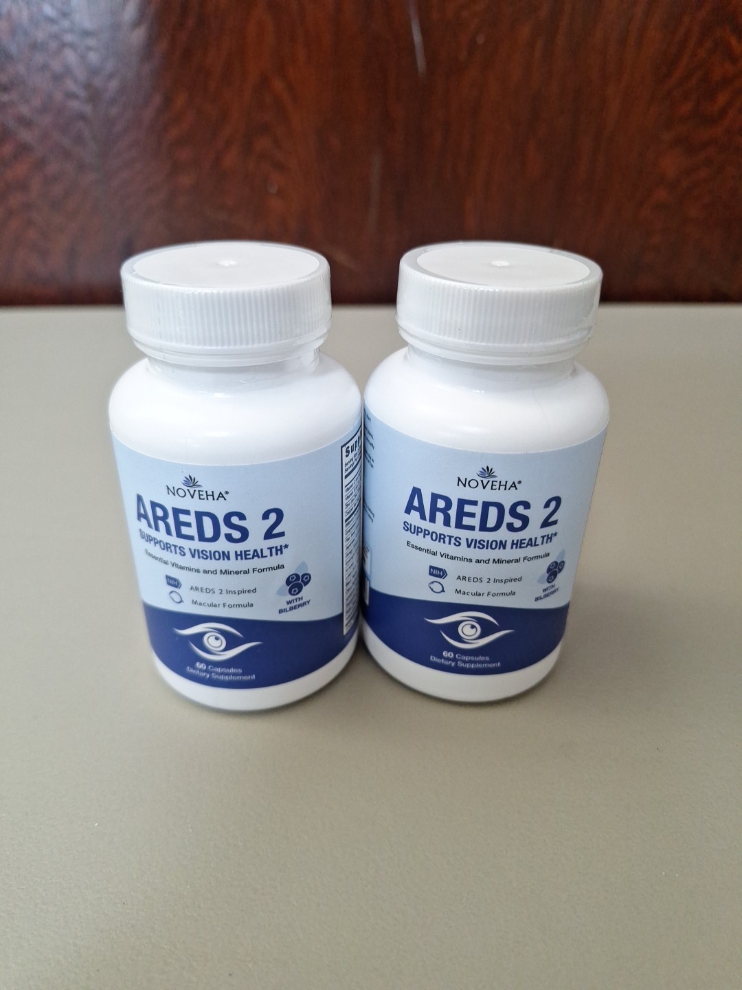 2X AREDS 2 Eye Vitamin & Mineral Supplement Contains Lutein 60ct Exp 5 2028