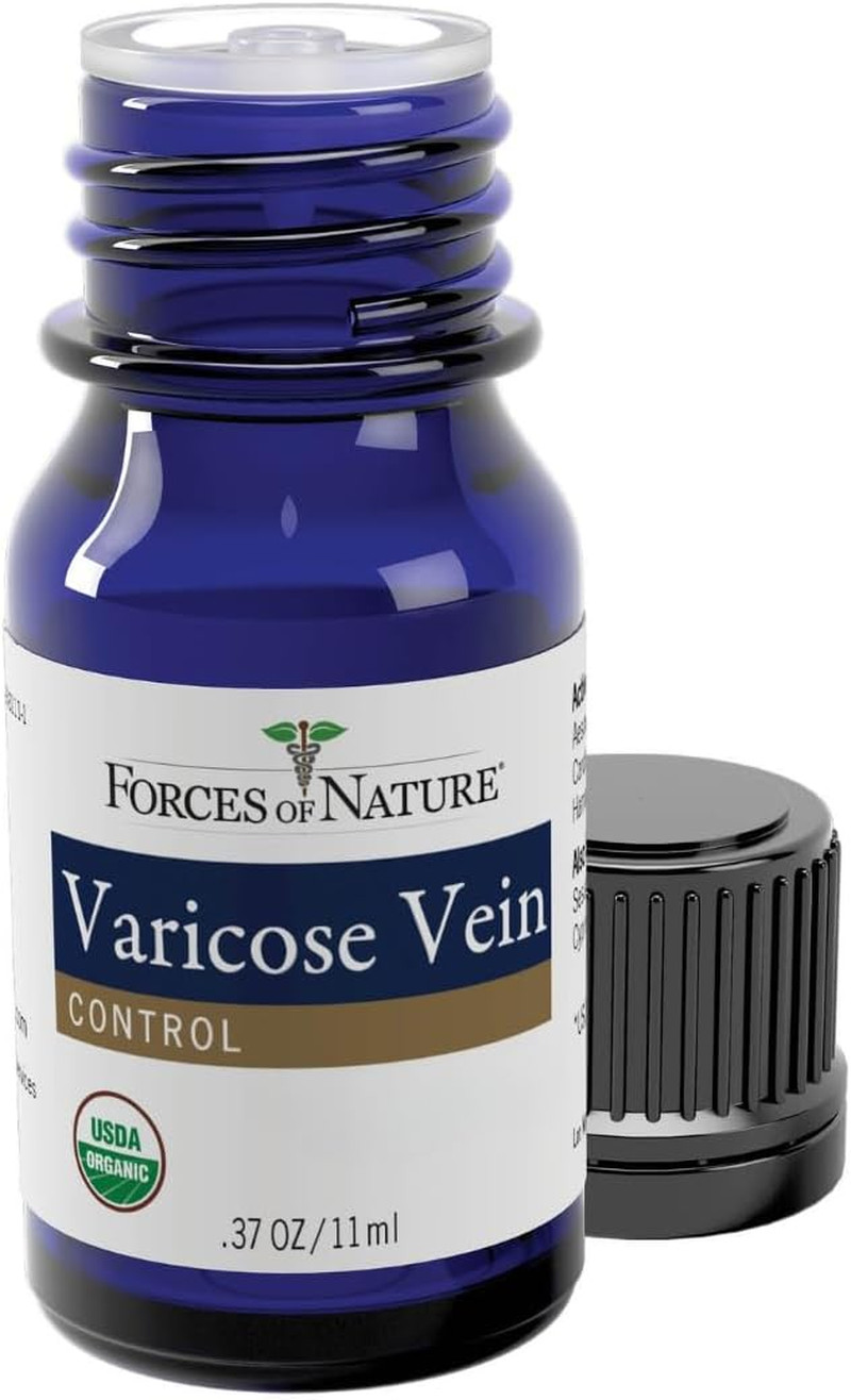 Varicose Veins Treatment, Organic Homeopathic Medicine, 0.37 Fl Oz, Helps Shrink