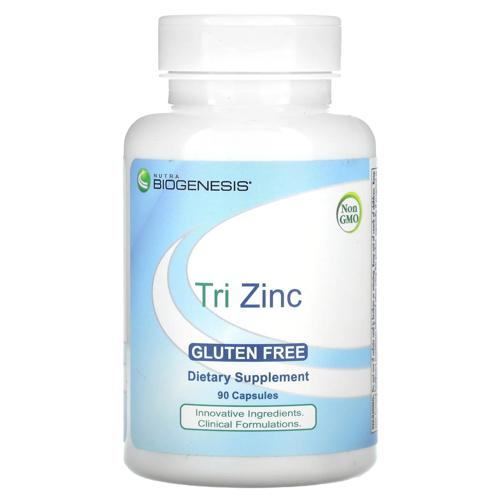 2 X Nutra BioGenesis, Tri Zinc, 90 Capsules