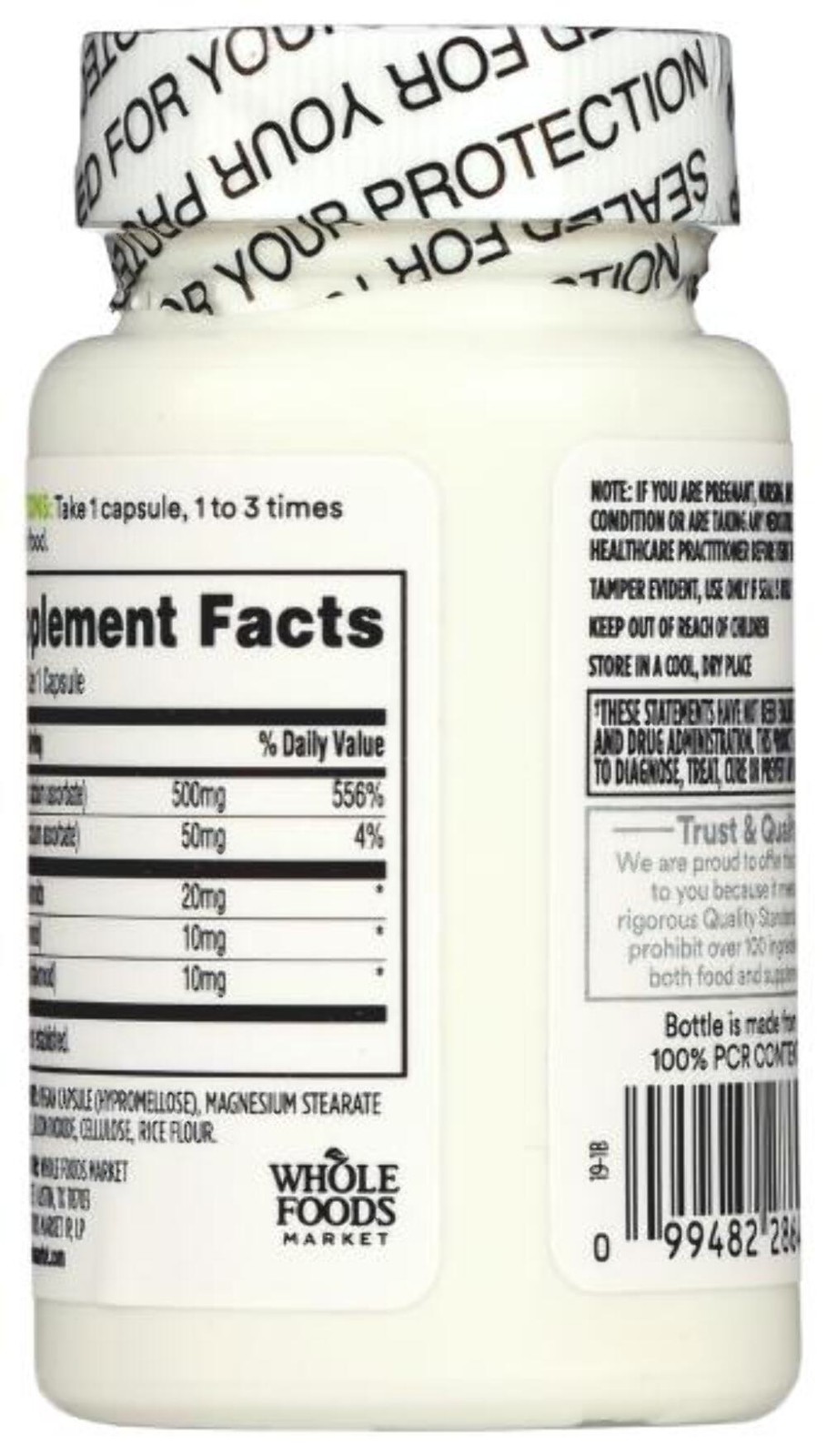 2/27 365 by Whole Foods Market, Buffered Vitamin C Complex, Vegan, 60 Capsules