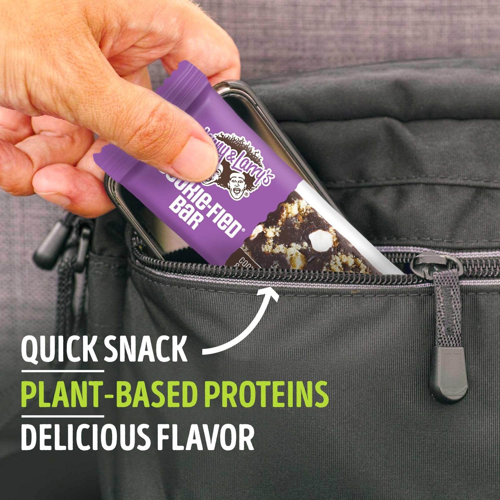 Lenny & Larry’s Cookie-fied Bar, Cookies & Creme, 45g – Plant-Based Protein B…