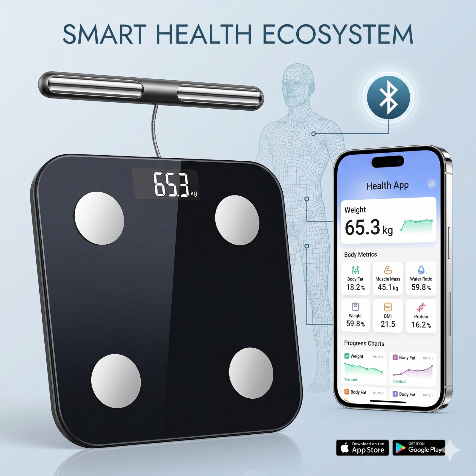 Body Pod The Body Smart Scale 8-Electrode Health Pod Scale *NEW SEALED*