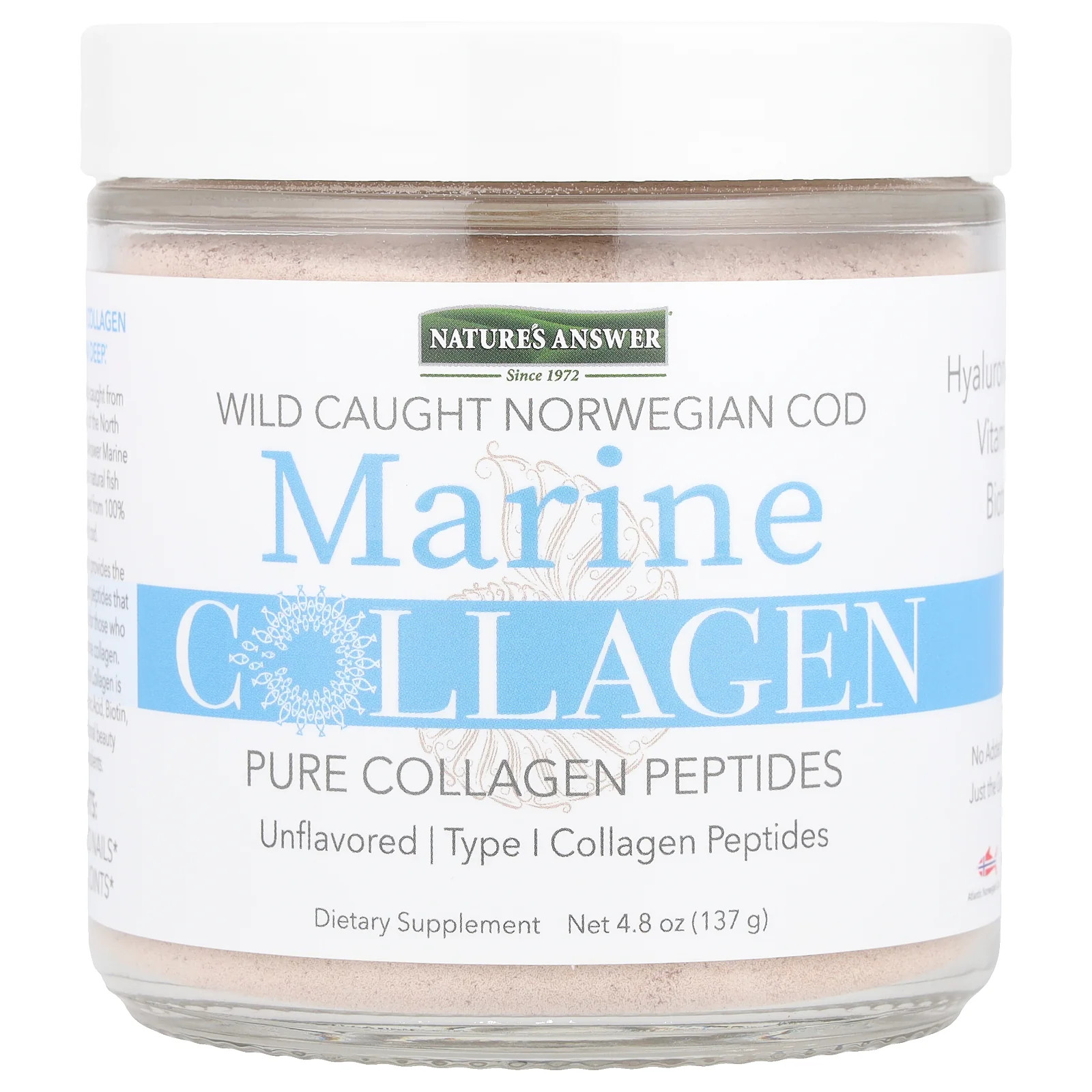 2 X Nature’s Answer, Marine Collagen, Unflavored, 4.8 oz (137 g)