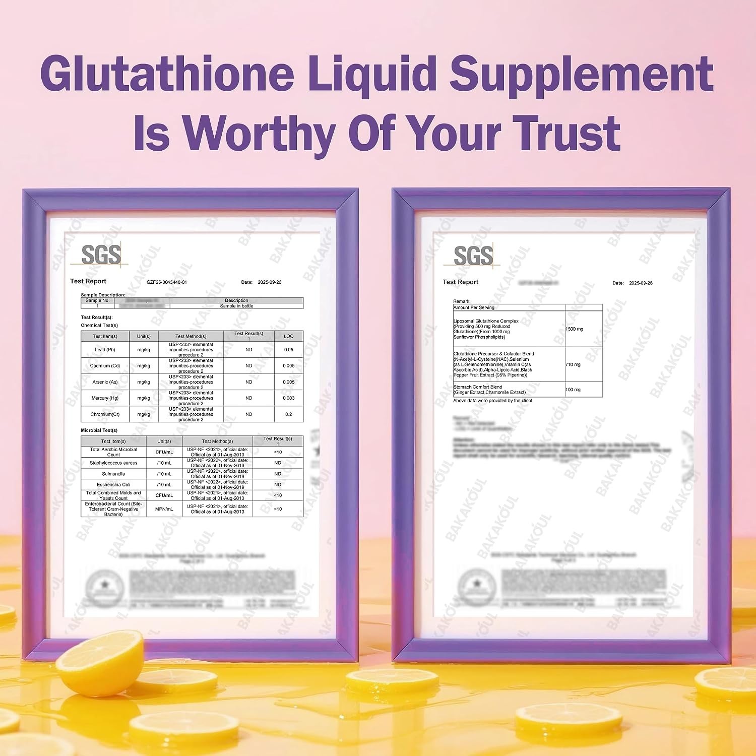 Liposomal Glutathione 3-in-1 Liquid with Superior Absorption & Lemon Flavor