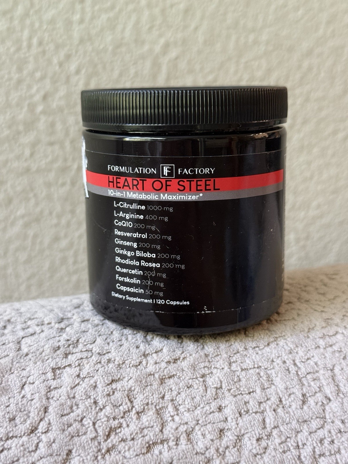 Formulation Factory Heart of Steel Nitric Oxide Supplements for Men & Women,…