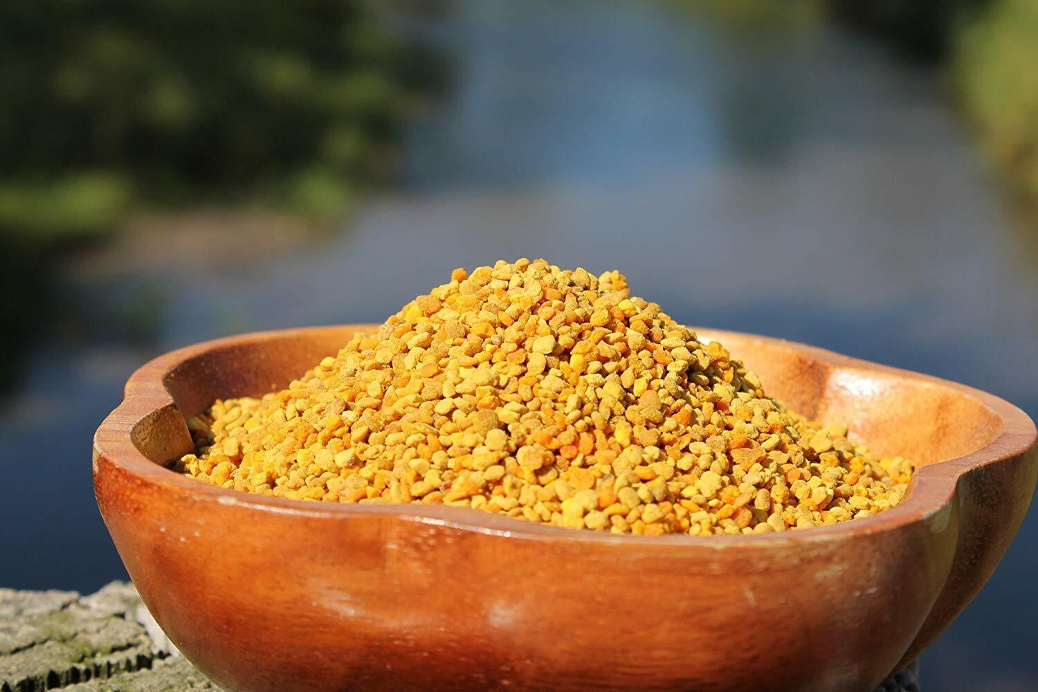 Fresh Bee Pollen Pure Raw Natural Nebraska Bee Pollen 8oz Jar