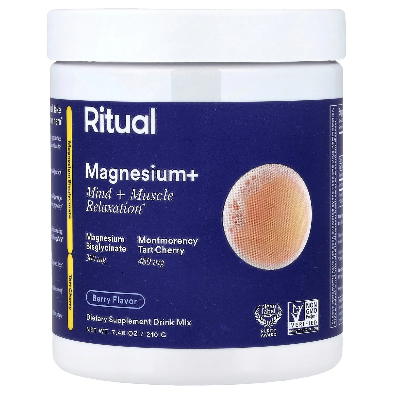 2 X Ritual, Magnesium+, Berry, 7.4 oz (210 g)