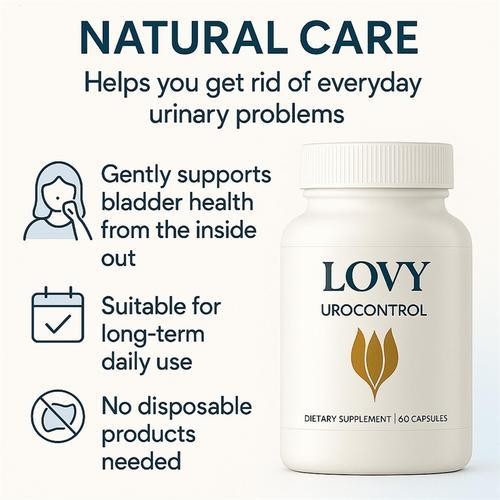 Quality Lovy Urocontrol Capsules Bladder Support Supplement 60ct Non-GMO Vegan