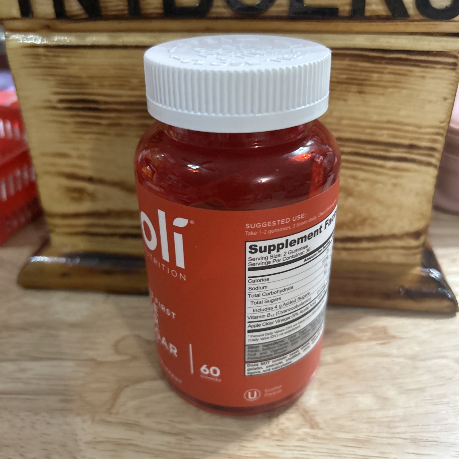 Goli Nutrition World’s First Apple Cider Vinegar Gummies 60 Count 5/2026 Exp