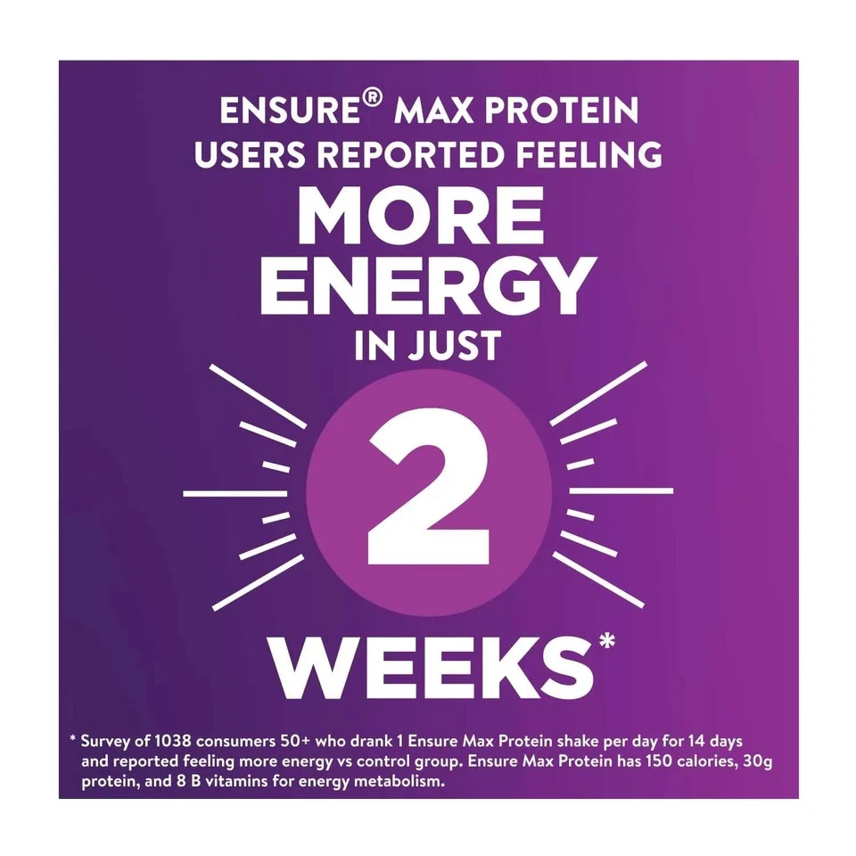 Ensure Max Protein shake 30g protein creamy Strawberry 11 fl oz 4 Pack…..