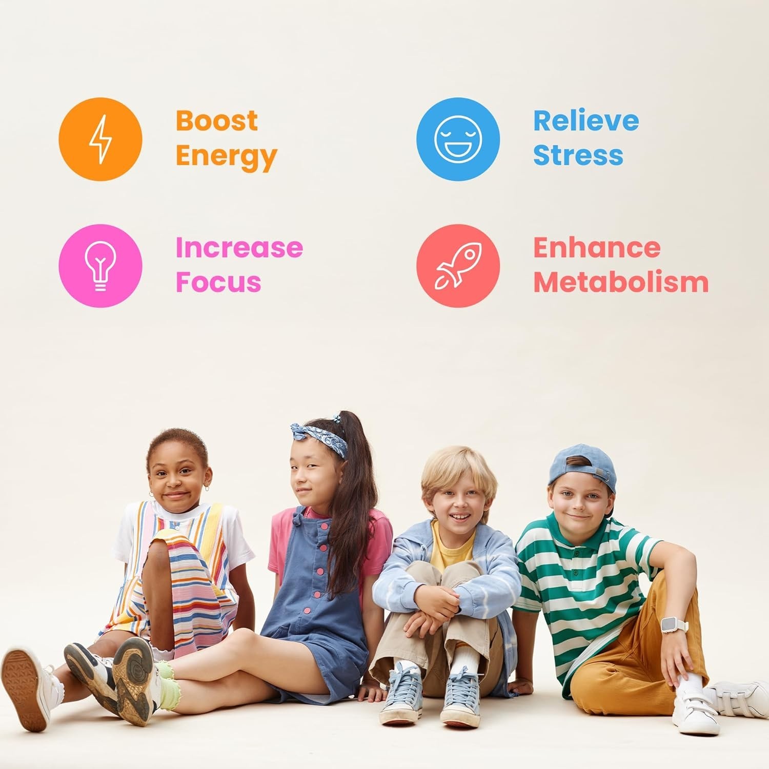 Organic Kids Vitamin B Complex Drops – Energy & Focus Booster, 120 Servings