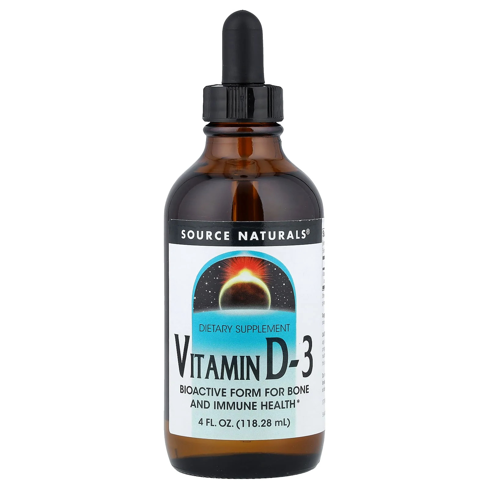 2 X Source Naturals, Vitamin D-3, 4 fl oz (118.28 ml)