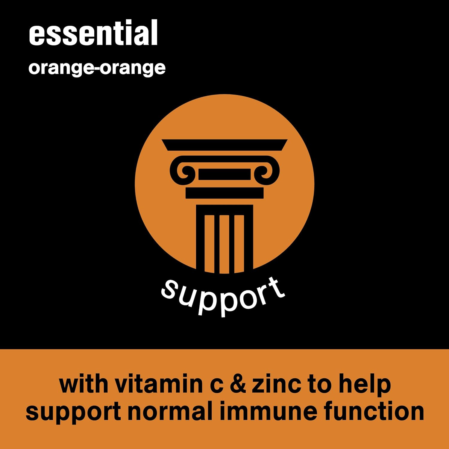 essential electrolyte enhanced water w/vitamins, orange-orange drinks, 20 fl oz,