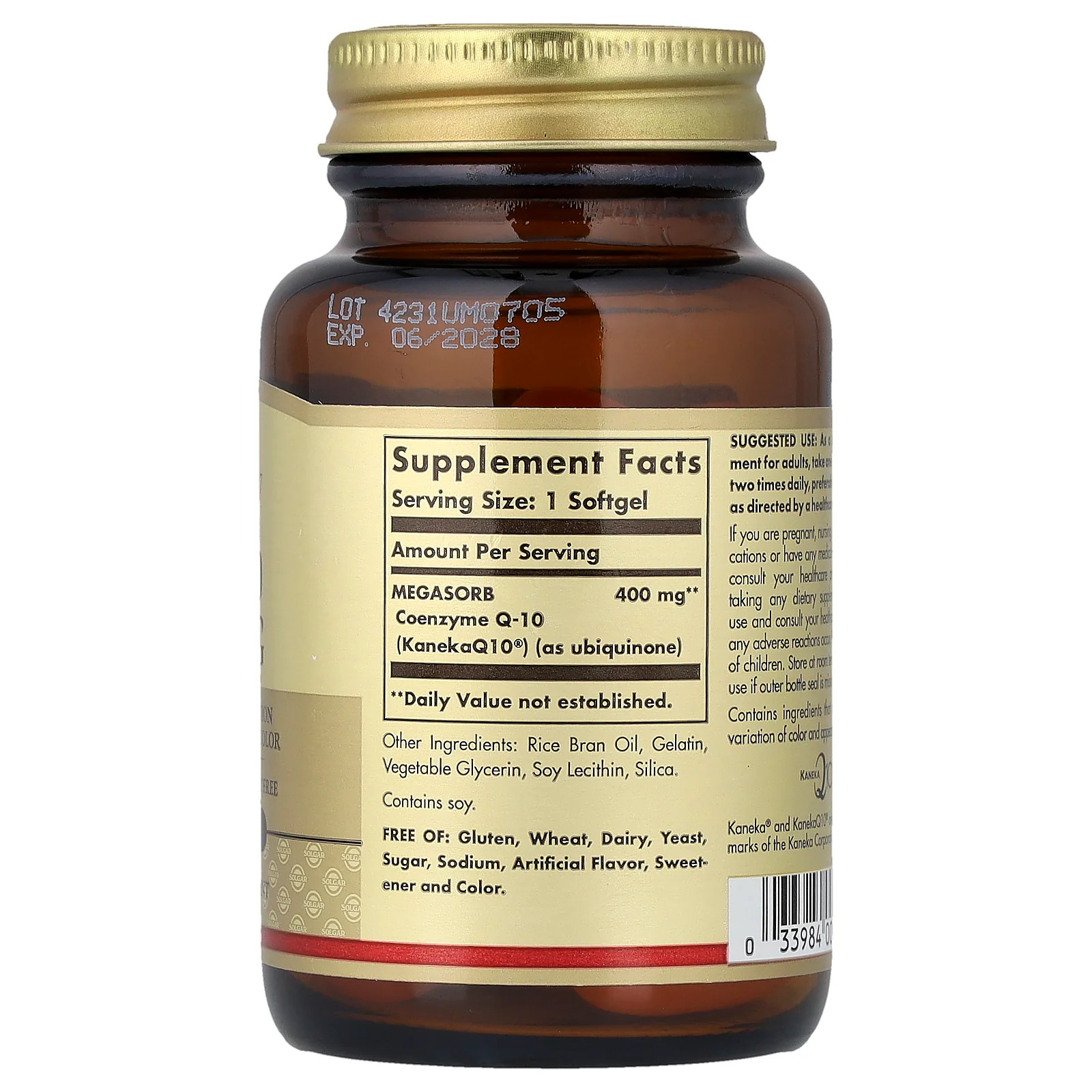 2 X Solgar, Megasorb CoQ-10, 400 mg, 30 Softgels