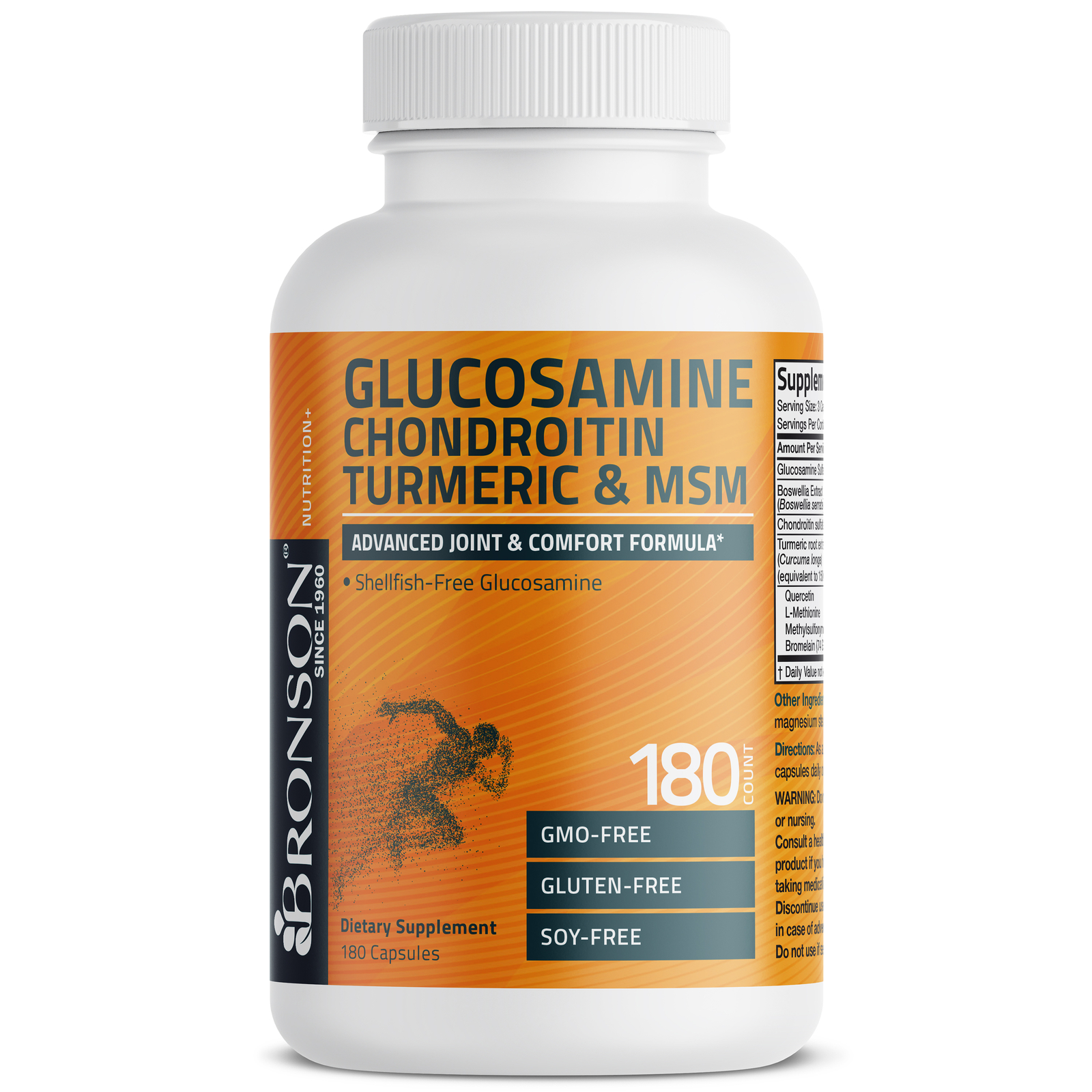 Bronson Glucosamine Chondroitin Turmeric & MSM 180 Capsules