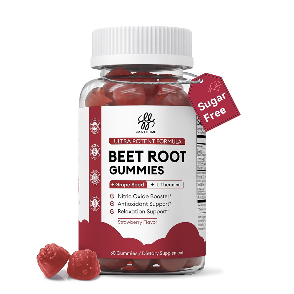 Beetroot Gummies for Circulation, Heart & Blood Pressure Support Sugar-Free