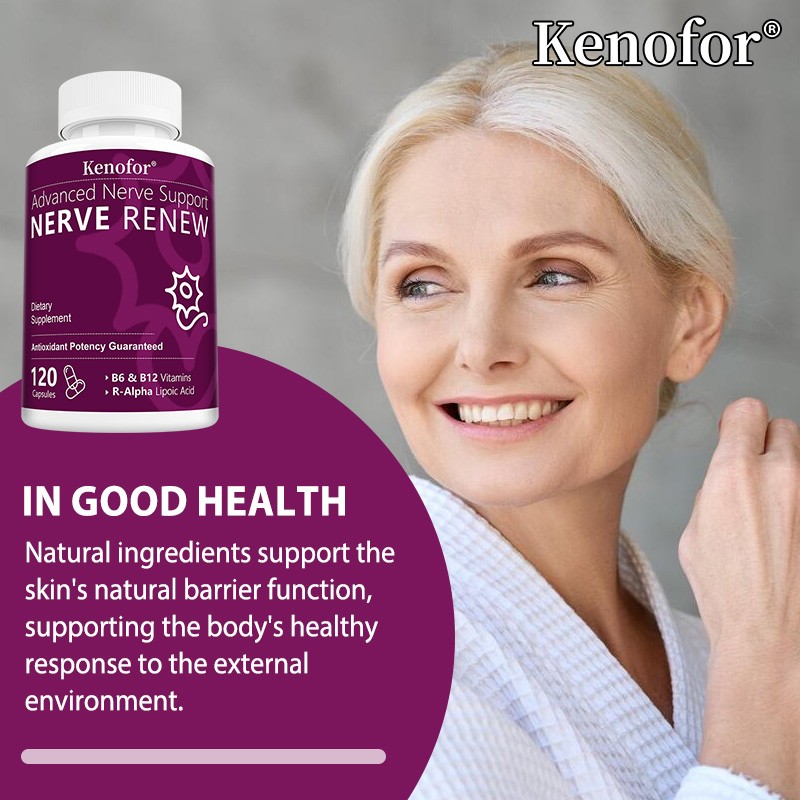 Nerve Support With Benfotiamine Stabilized R-Alpha Lipoic Acid 120 Capsules