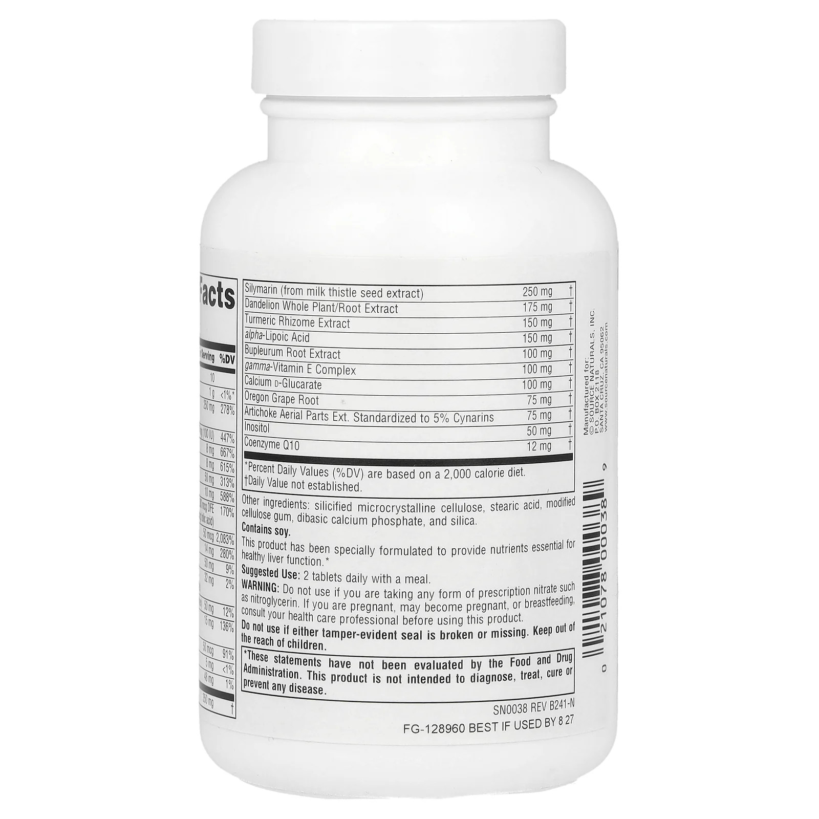2 X Source Naturals, Liver Guard�, Silymarin, CoQ10, N-Acetyl Cysteine Complex,