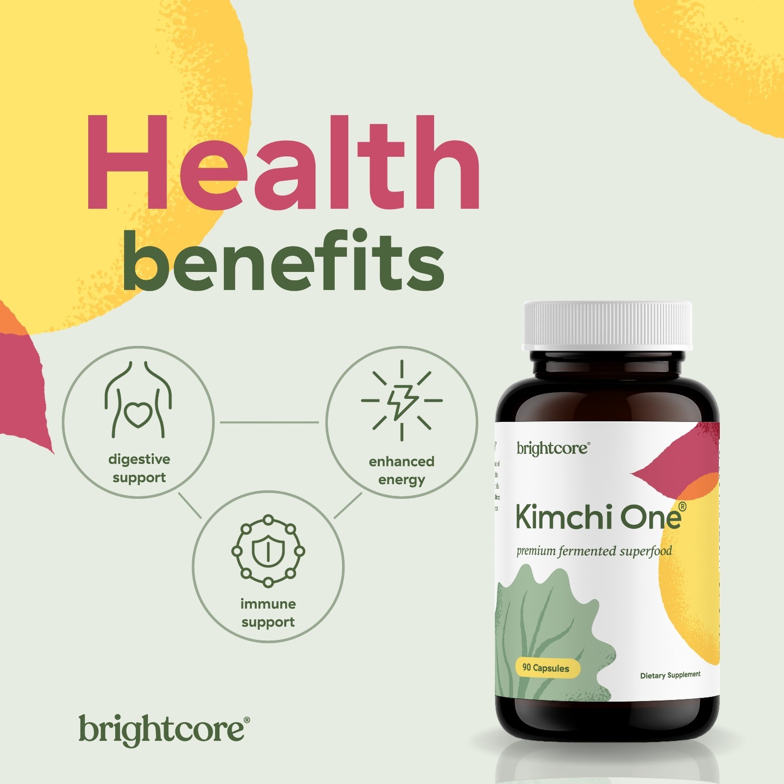 Kimchi One® (Official Listing) – Kimchi Powder Capsules -Brightcore Nutrition®