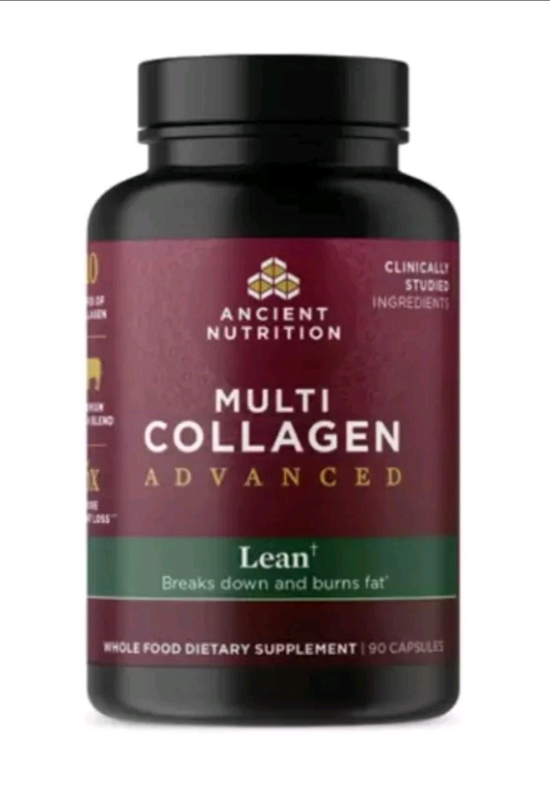 Ancient Nutrition Multi Collagen Advanced Lean+ Supplement 90 Capsules Exp 02/29