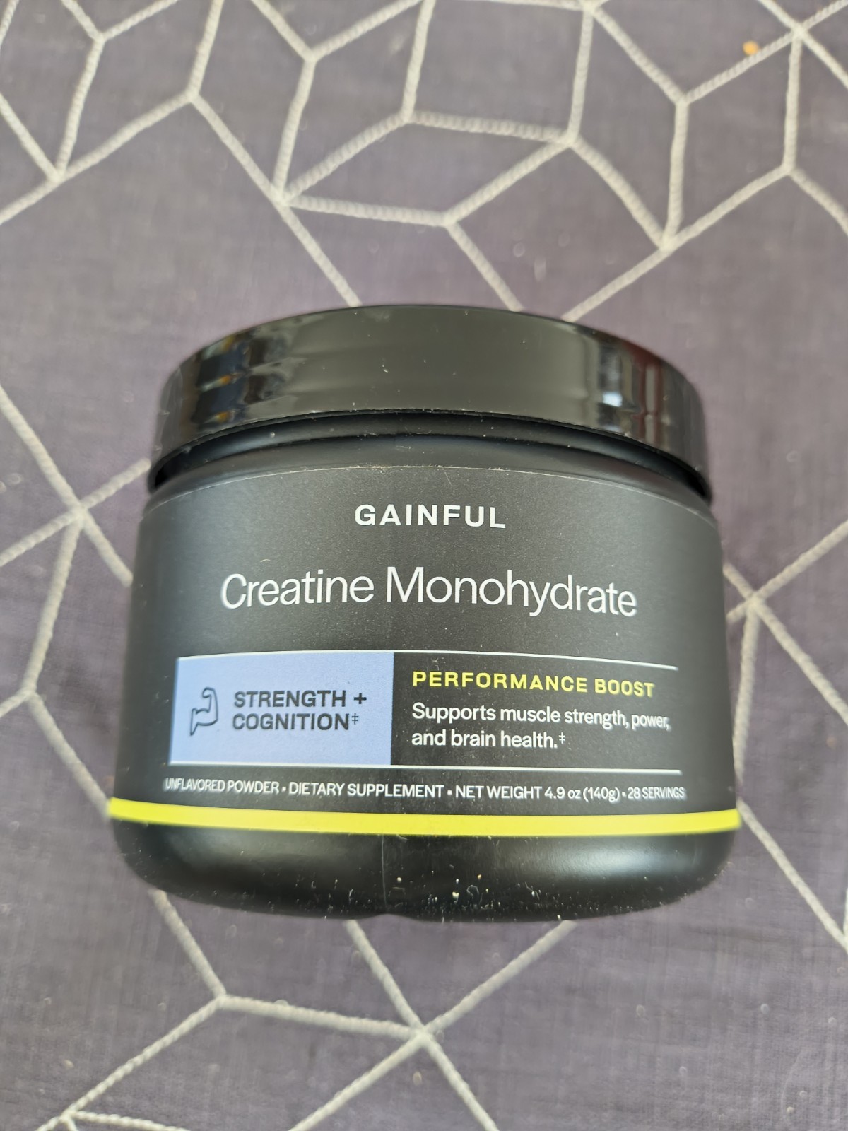 Gainful Creatine Monohydrate Powder 4.9 oz Unflavored Bb 8/28/26