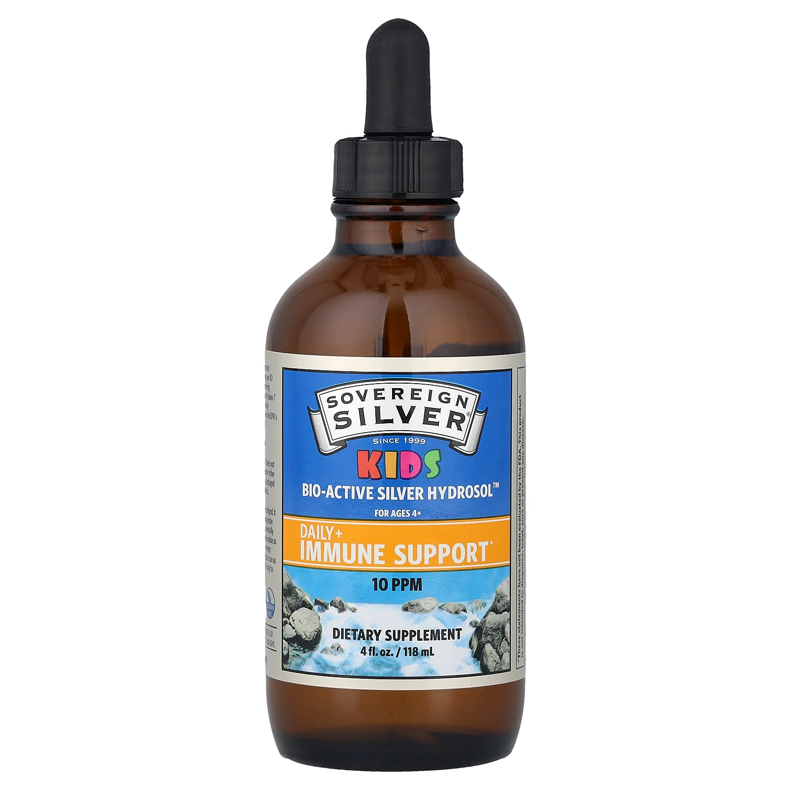 2 X Sovereign Silver, Kids Bio-Active Silver Hydrosol�, Ages 4+, 4 fl oz (118 m