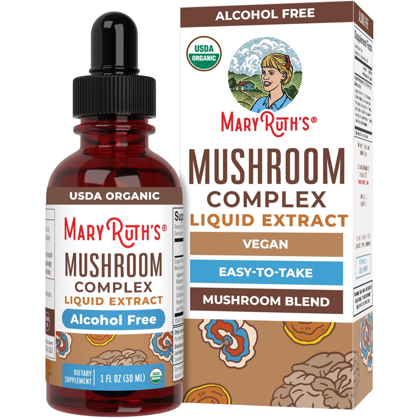Organic Mushroom Complex Blend – Lion’s Mane, Turkey Tail, Reishi & Shiitake – V