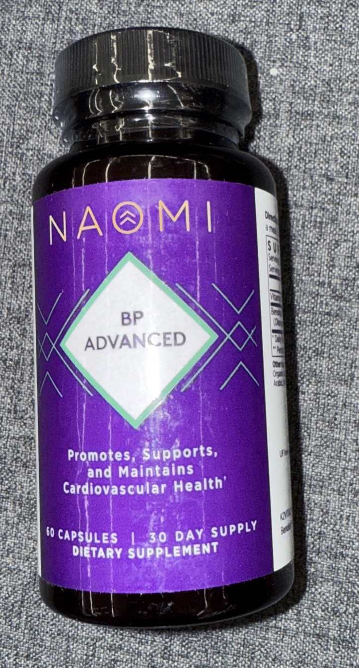NAOMI BP Advanced, Supports Cardiovascular Health, Circulatory Health Exp 5/27
