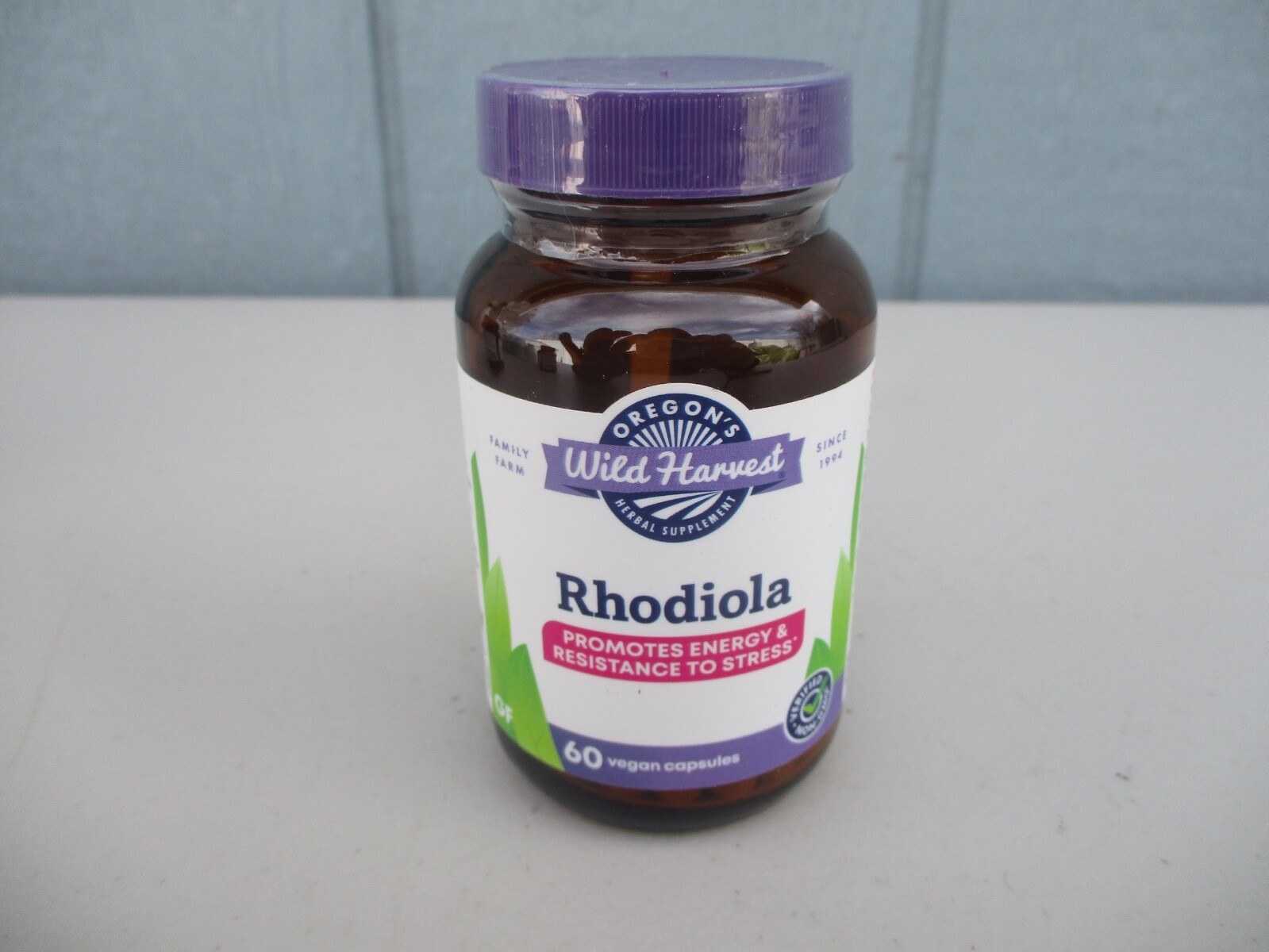 Oregon’s Wild Harvest Rhodiola 60 Vegetarian Capsules Use By 01/2024 Sealed #2