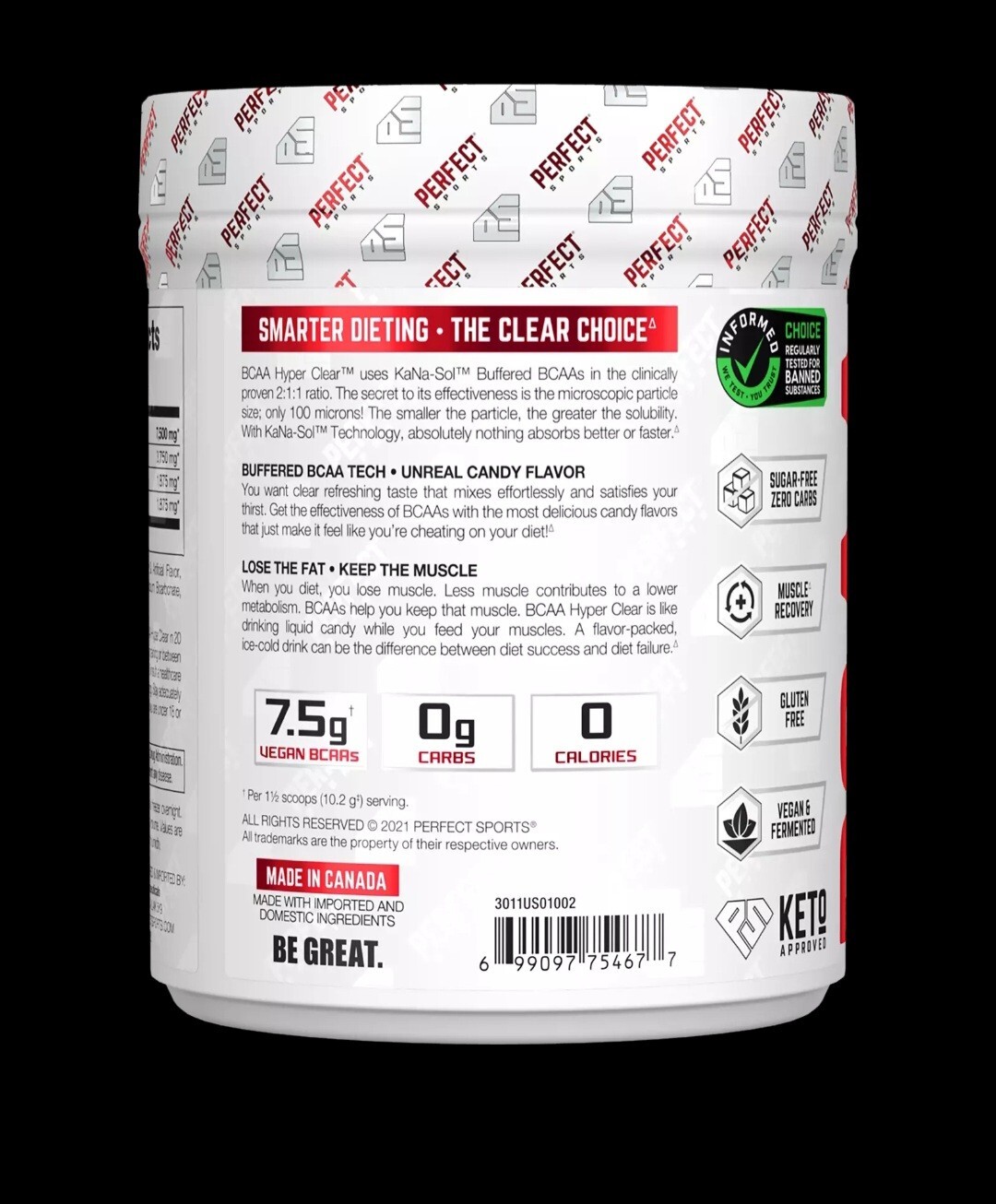 BCAA Hyper Clear, Intense Blue Raspberry, 10.8 oz (306 g)
